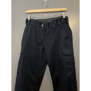 5.11 Tactical Pants Womens 8 Black Cargo Utility Polyester Blend Work Pockets